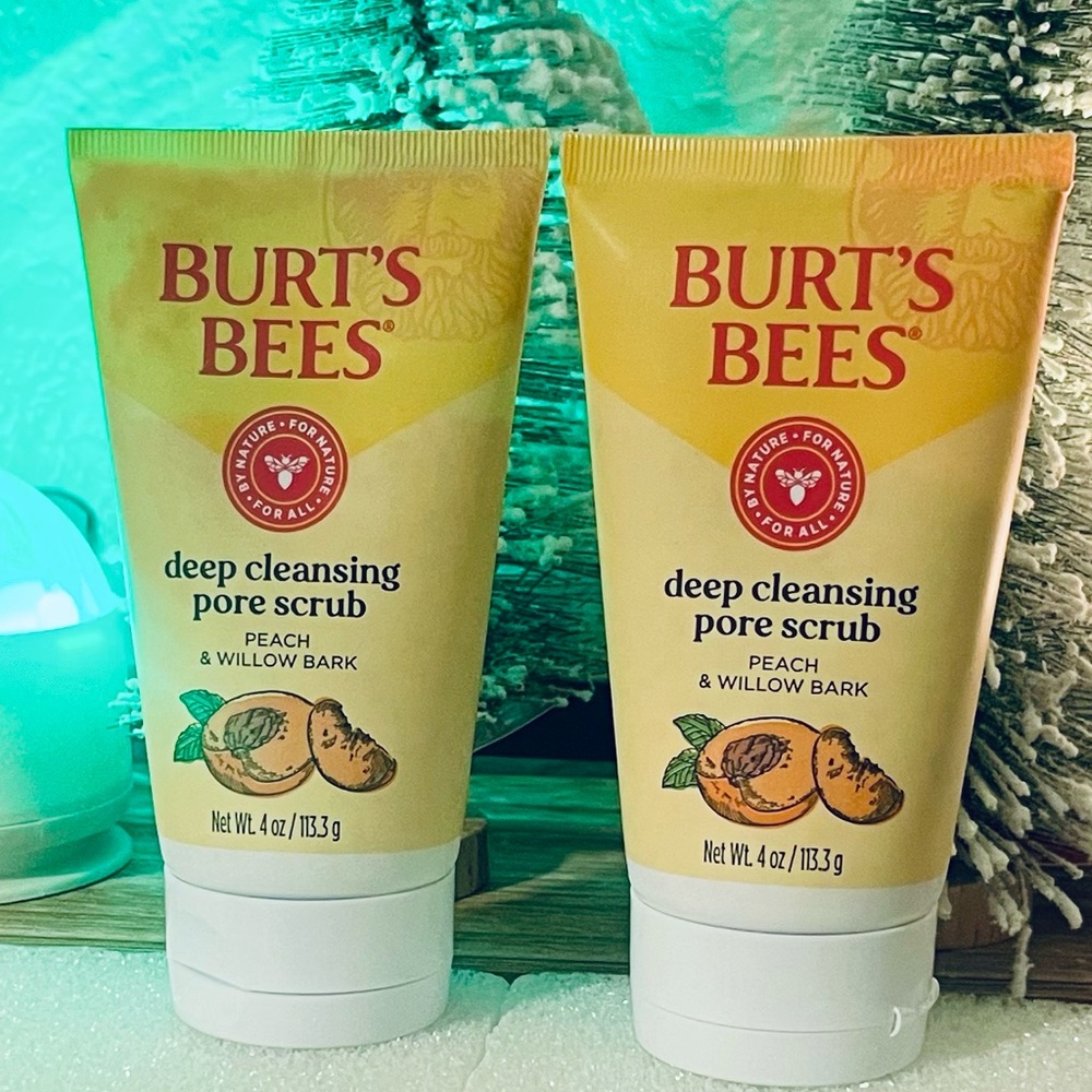 Burt's Bees Deep Cleansing Pore Scrub with Peach & Willow Bark (Set of 2)
